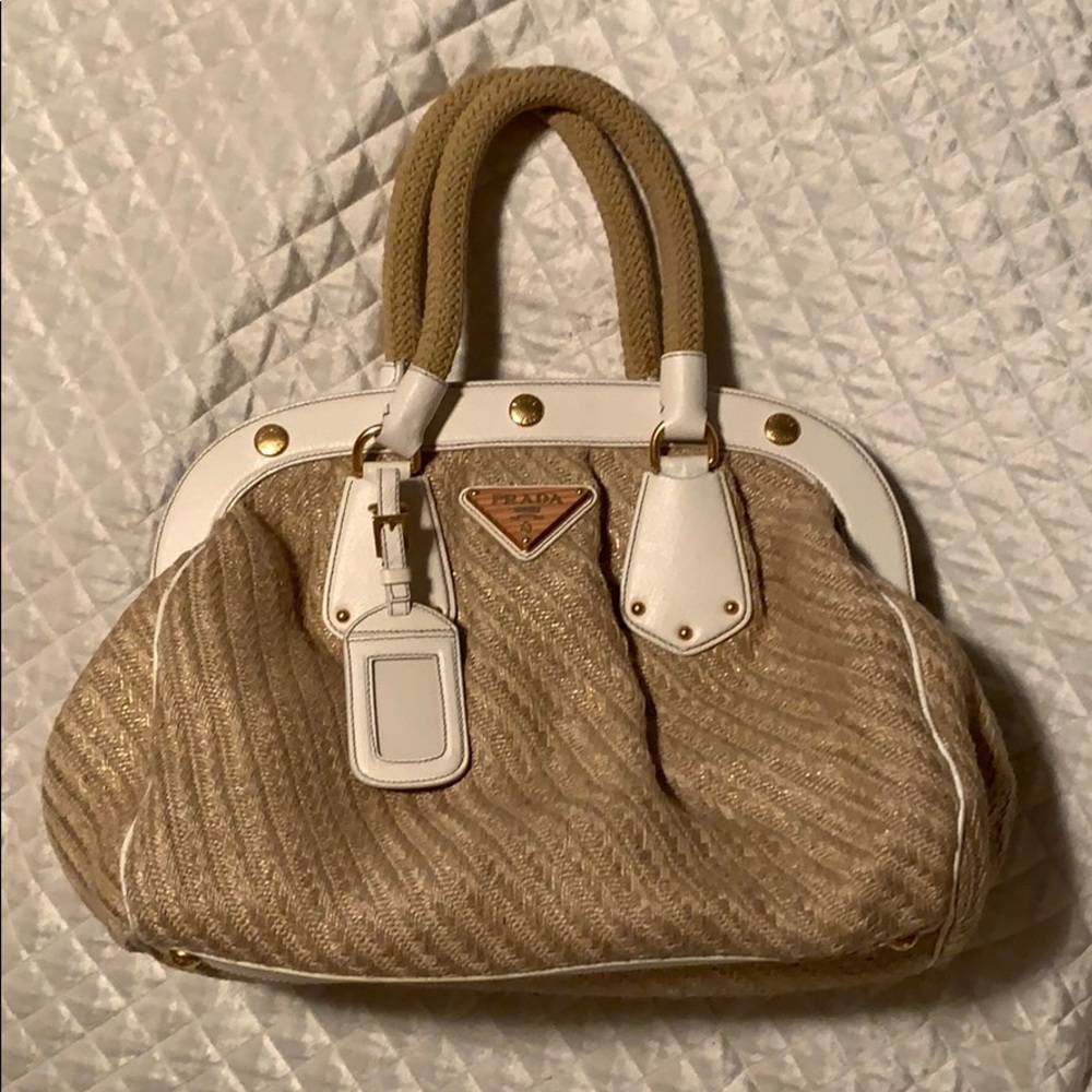 Vintage PRADA Jute Bag
